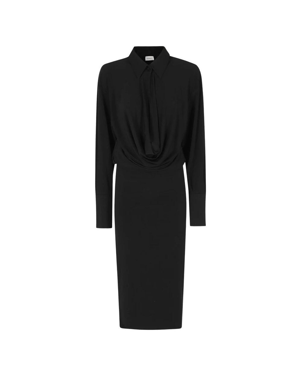 ANDAMANE Black Shirt Dresses