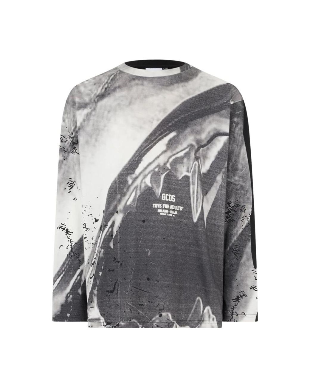 Gcds Gray Long Sleeve T-Shirts for men