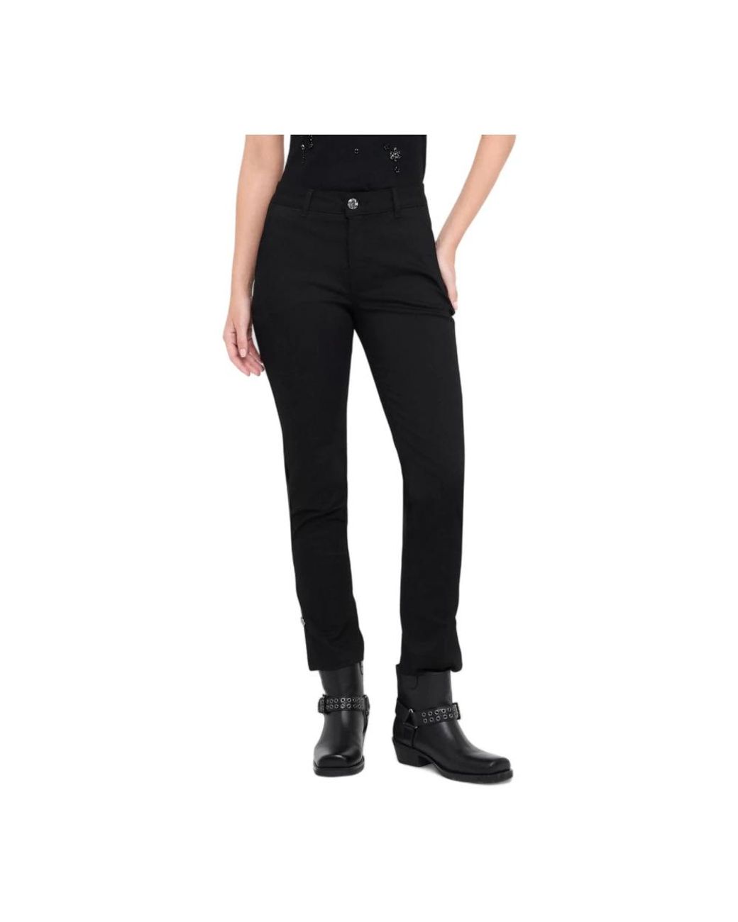 Liu Jo Black Slim-Fit Trousers
