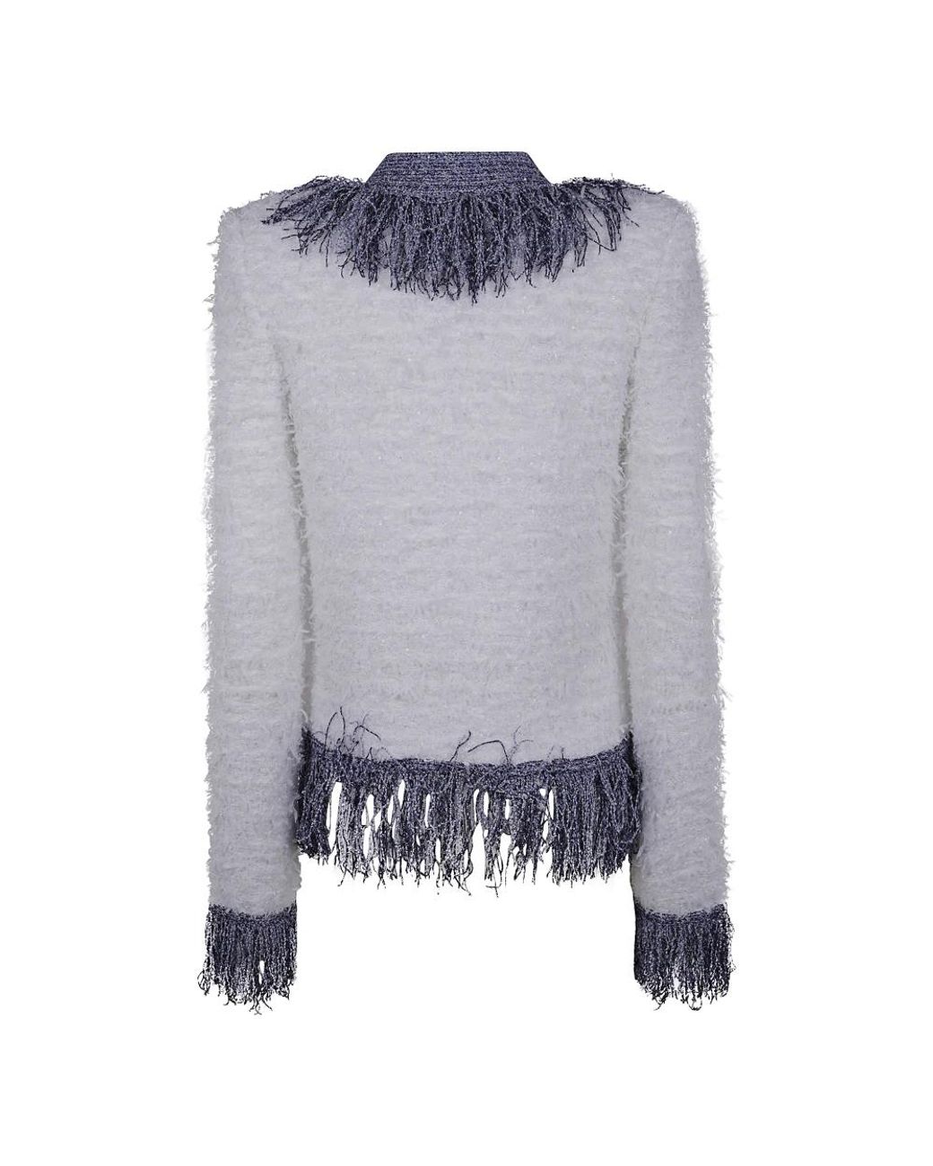 Tweed Jackets Balmain en coloris Blue