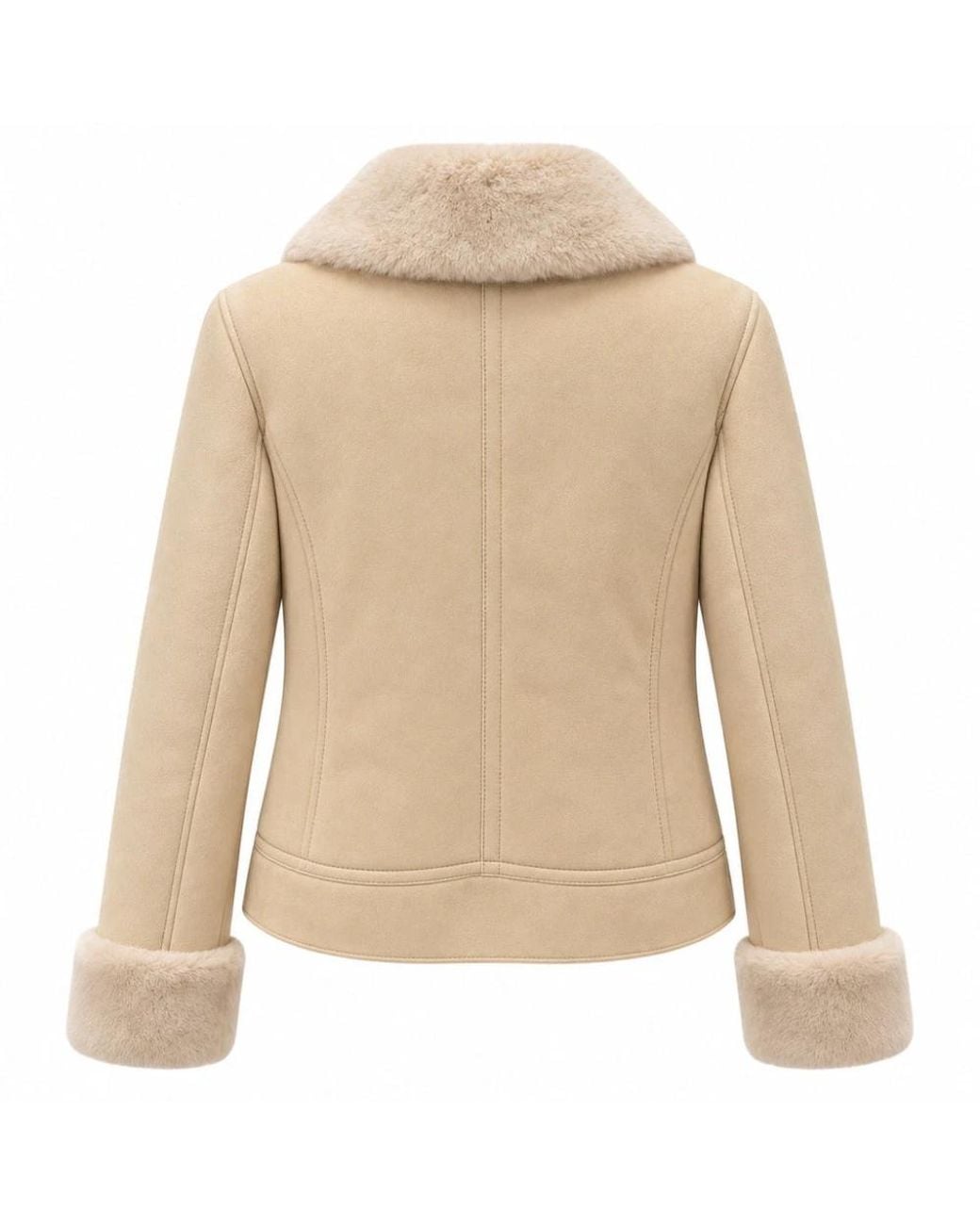 Dolce & Gabbana Natural Faux Fur & Shearling Jackets