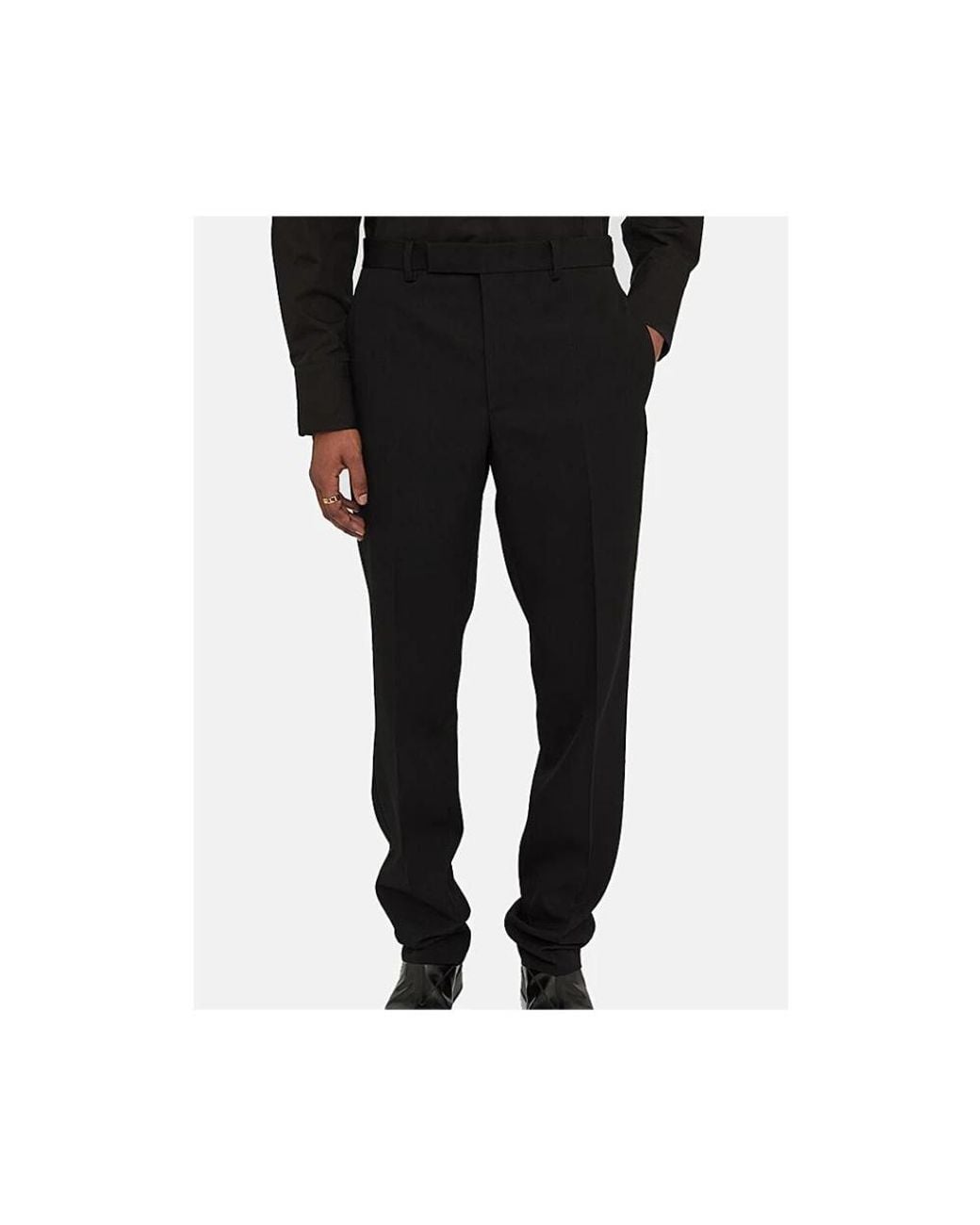 Jil Sander Black Straight Trousers for men