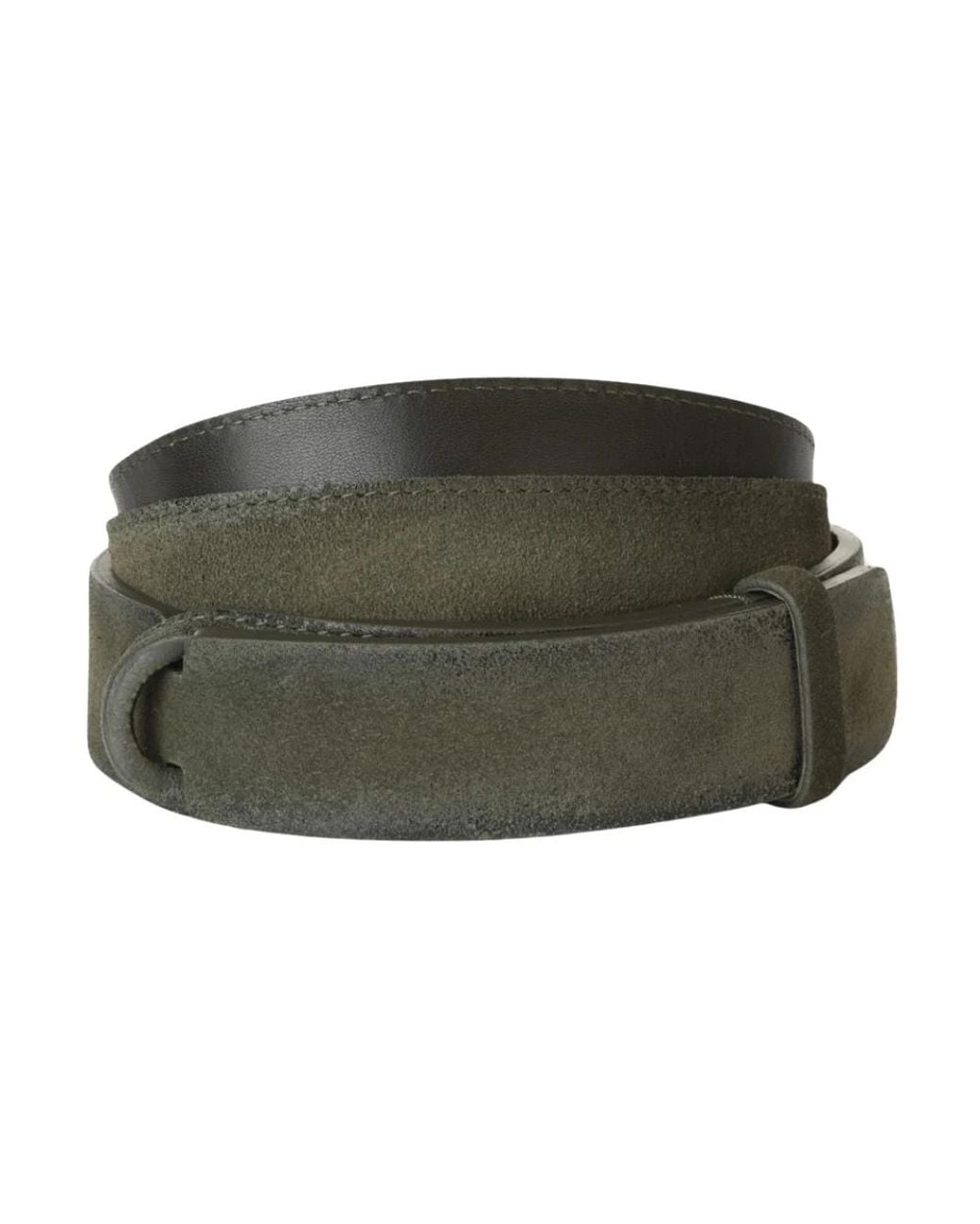 Orciani Nobuckle Cloudy Gürtel in Green für Herren