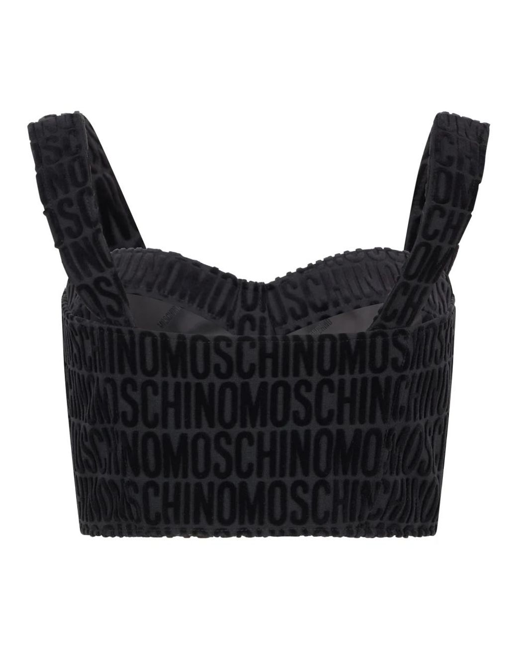 Moschino Black Sleeveless Tops