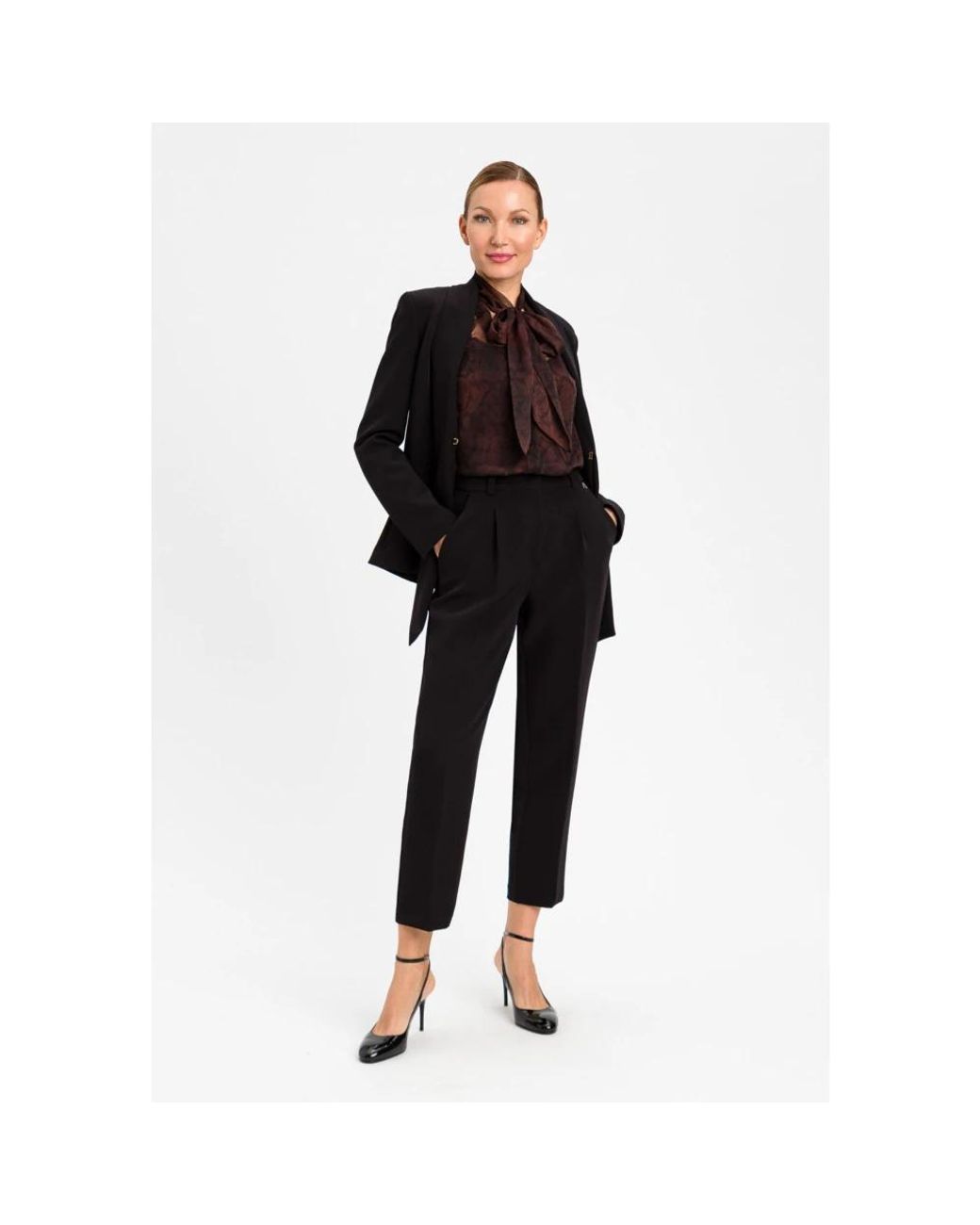 Twinset Black Straight Trousers