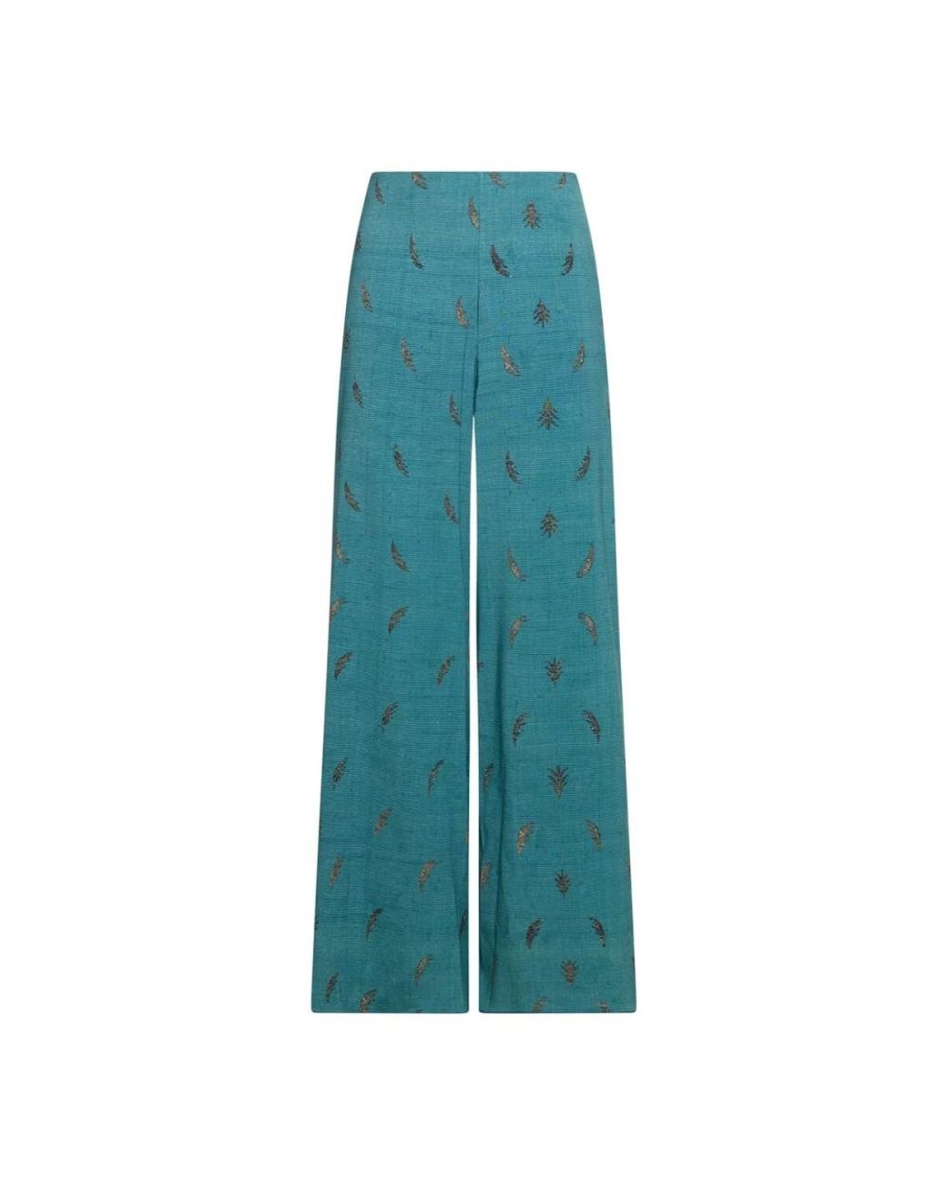 Pierre Louis Mascia Blue Wide Trousers