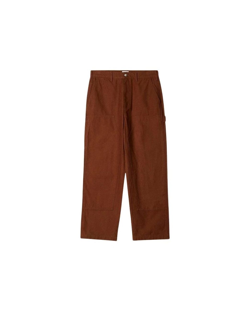 Obey Broeken ,Bruin ,Katoen Dubbele Knie Timmerman Broek Bruin in het Brown voor heren