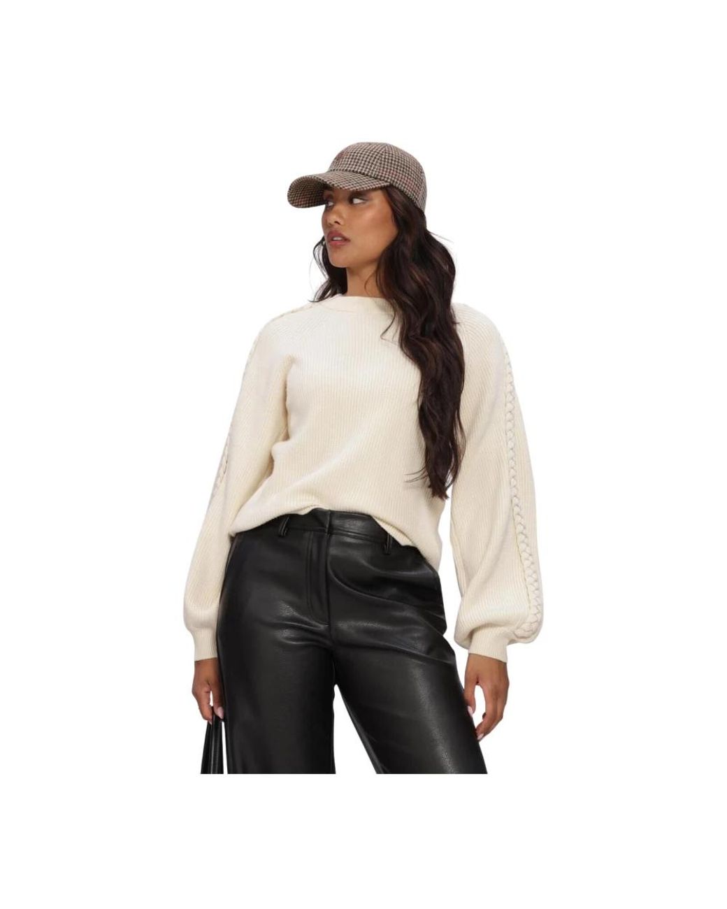 Object Black Objhannah L/Re Knit Pullover Noos