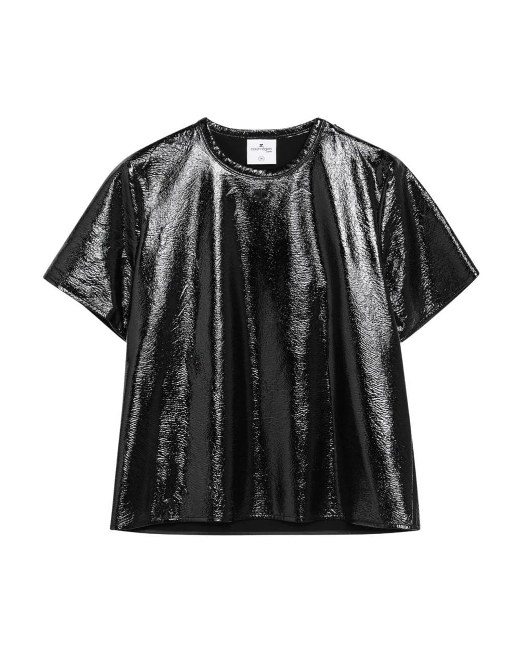 Courreges Vinyl Top in het Black