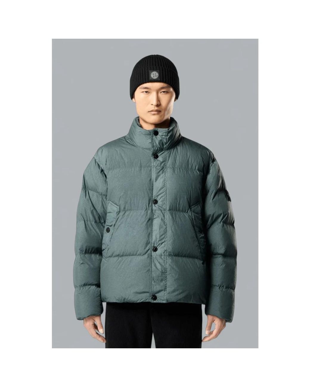 Winter Jackets Stone Island de hombre de color Green
