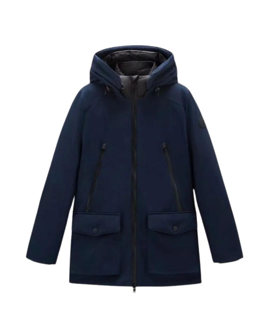 Woolrich Blue Down Jackets for men