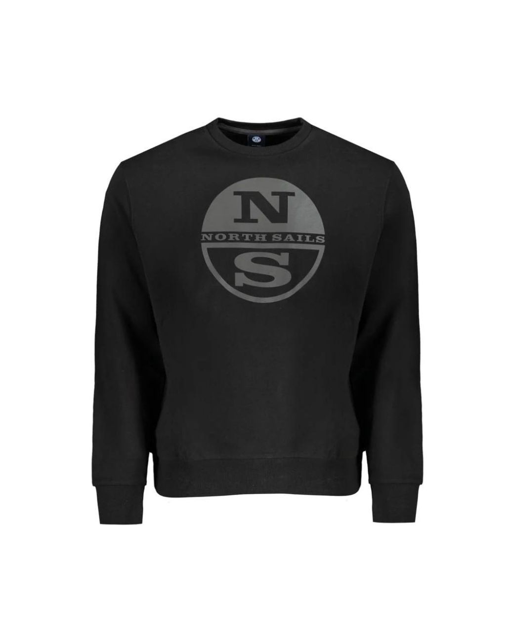 North Sails Schwarzer Baumwollpullover Mit Logoaufdruck in Black für Herren