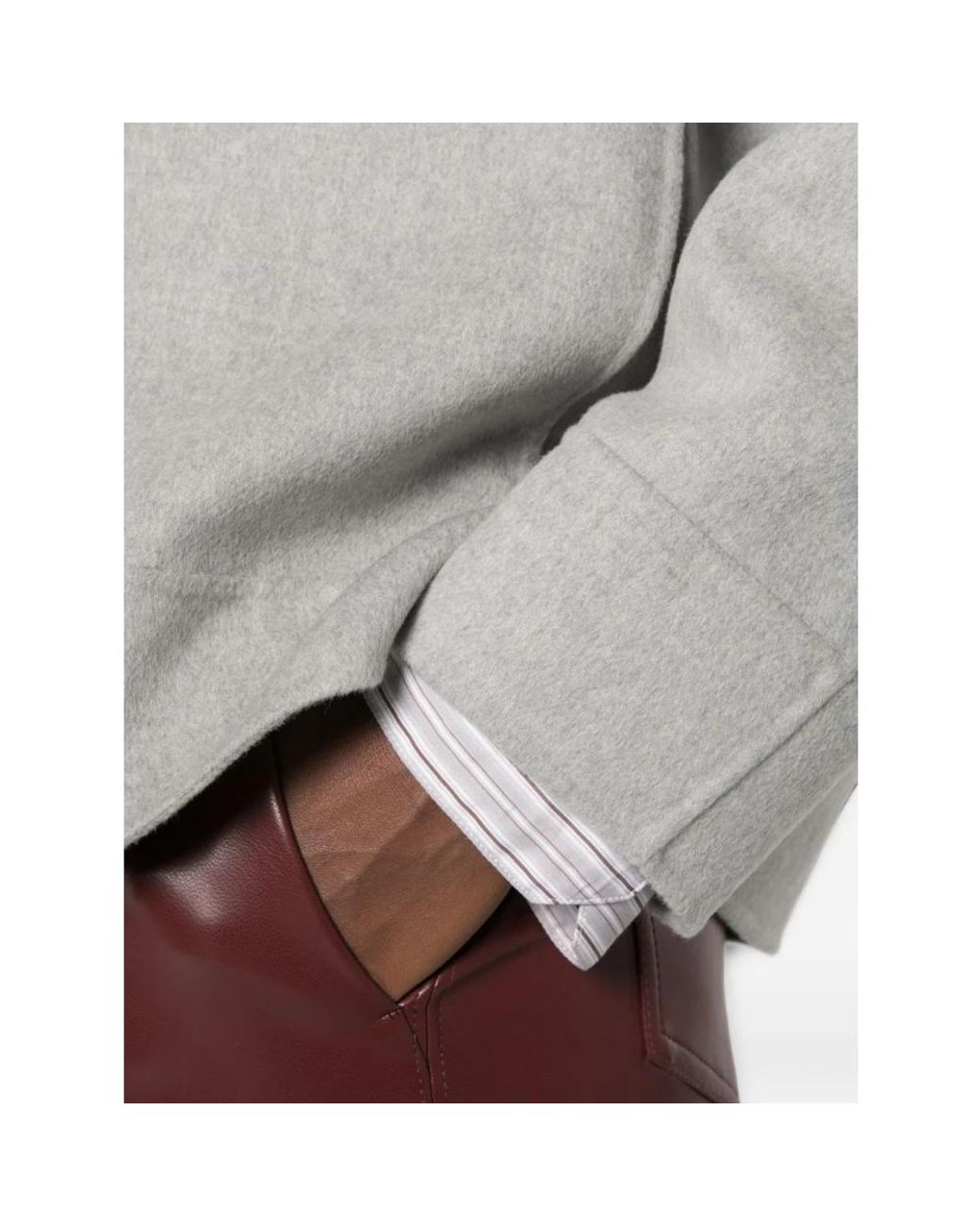Max Mara Gray Zip-Throughs