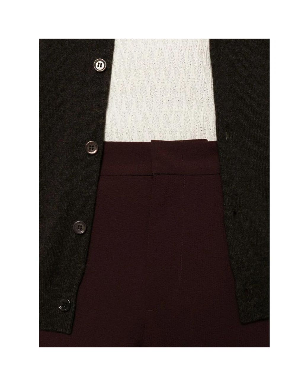 Emporio Armani Red Straight Trousers for men