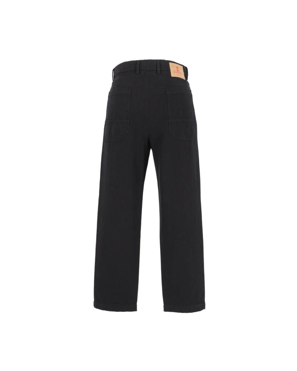 Barena Black Straight Trousers for men