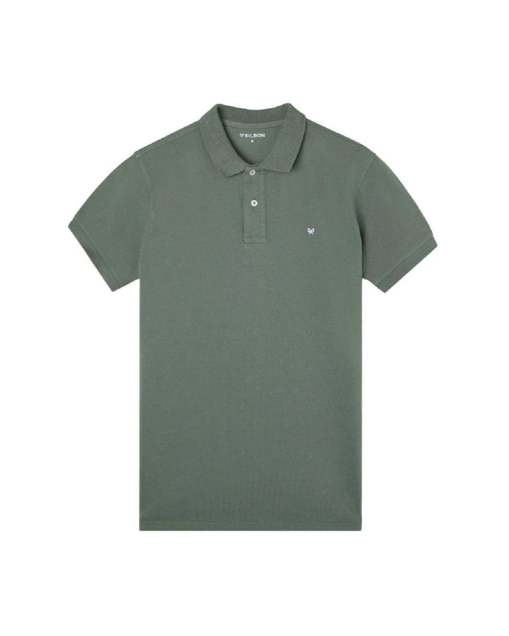Silbon Tops ,Groen ,Katoen Klassieke Polo in het Green voor heren