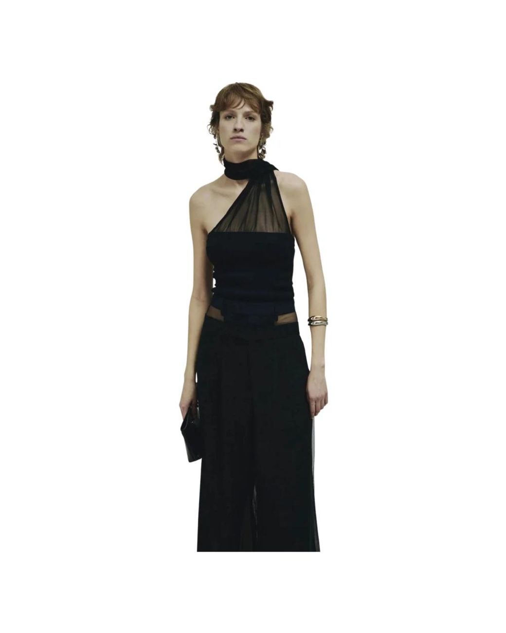 Erika Cavallini Semi Couture Black Sleeveless Tops
