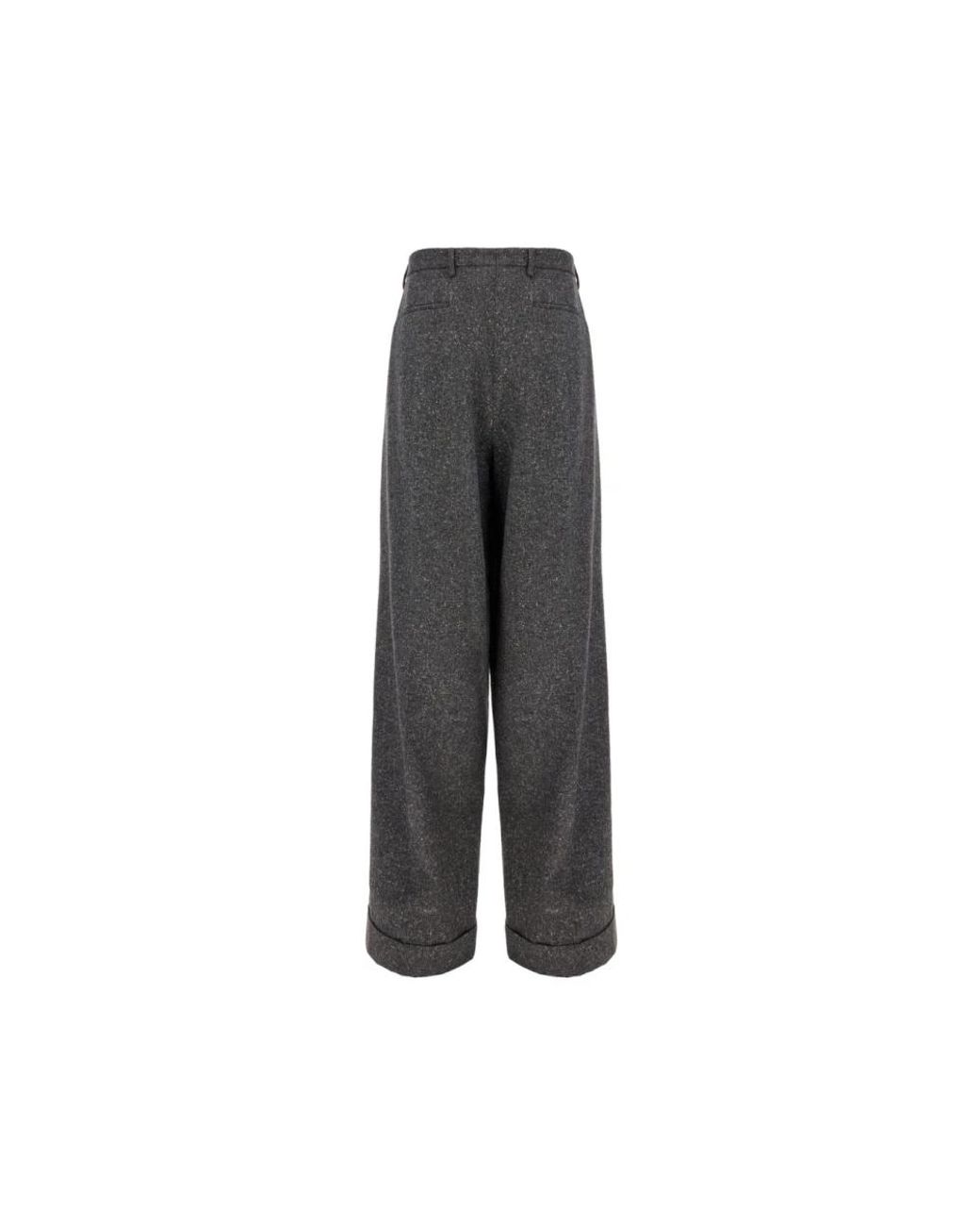Valentino Garavani Gray Wide Trousers for men