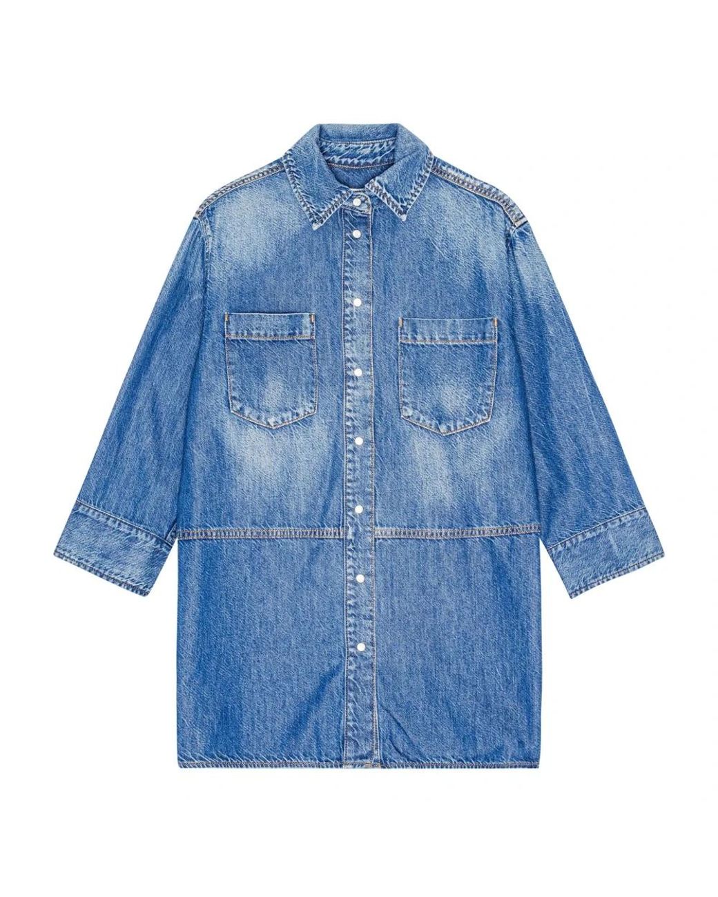 Ganni Blue Denim Jackets
