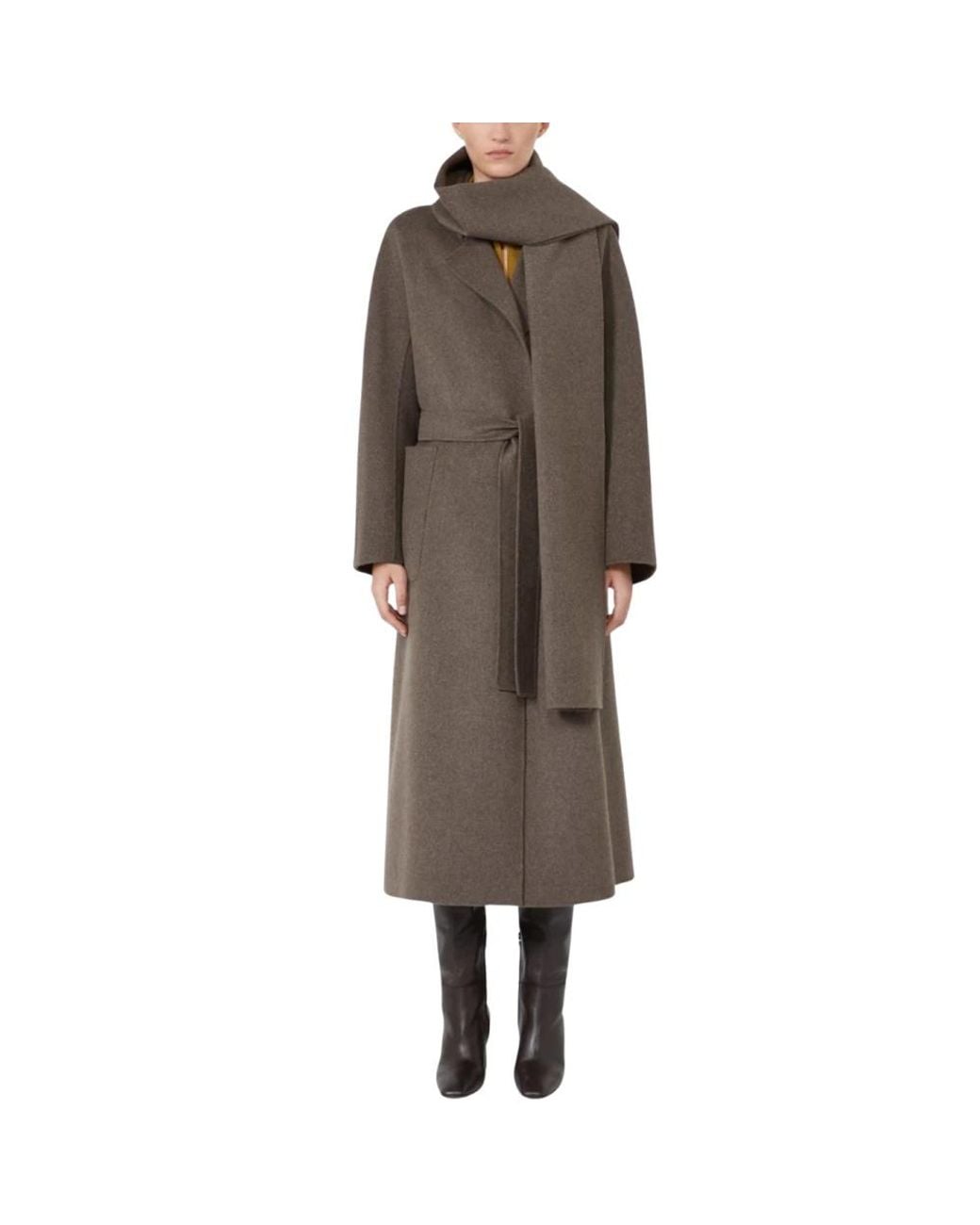 Max Mara Brown Belted Coats