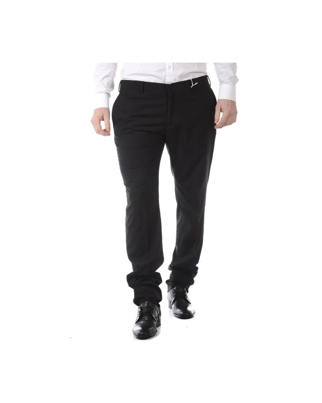 Daniele Alessandrini Black Suit Trousers for men