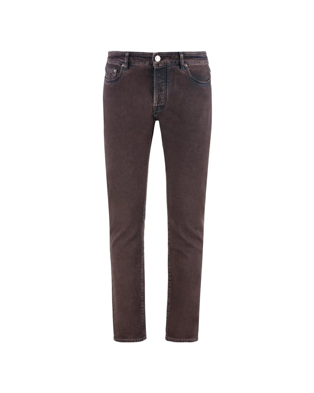 Moorer Gray Slim Fit Jeans for men