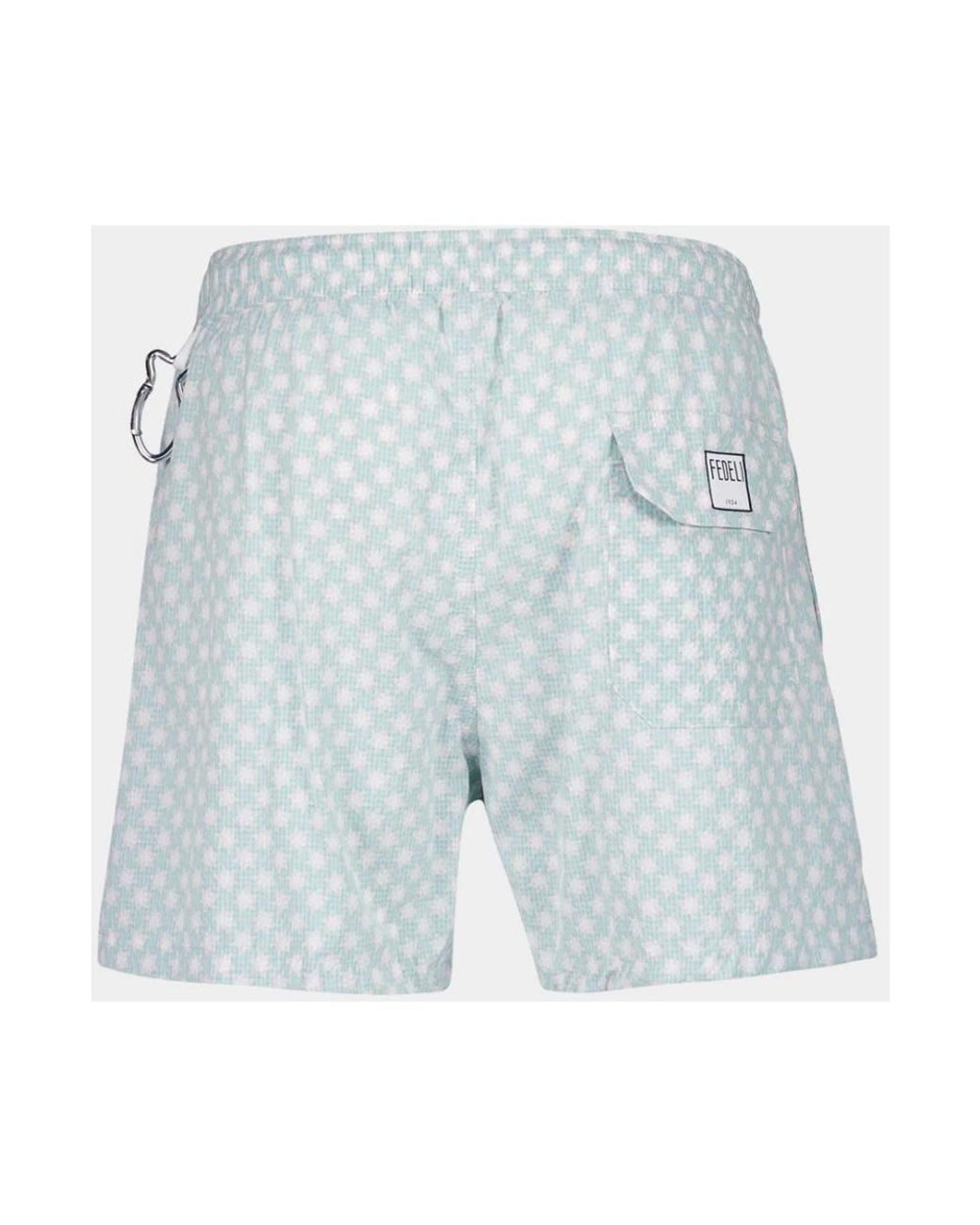 Fedeli Blue Beachwear for men