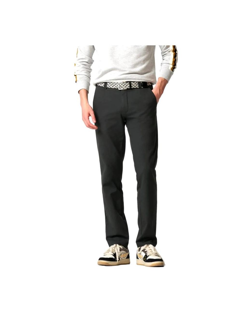 Meyer Black Slim-Fit Trousers for men