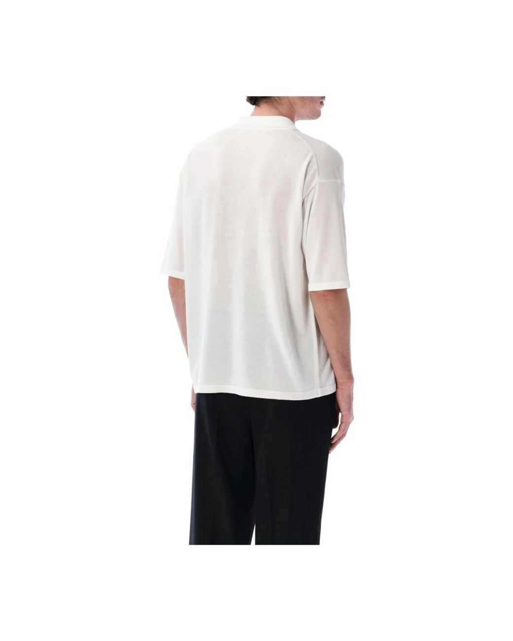 Roberto Collina Gray V-Neck Knitwear for men