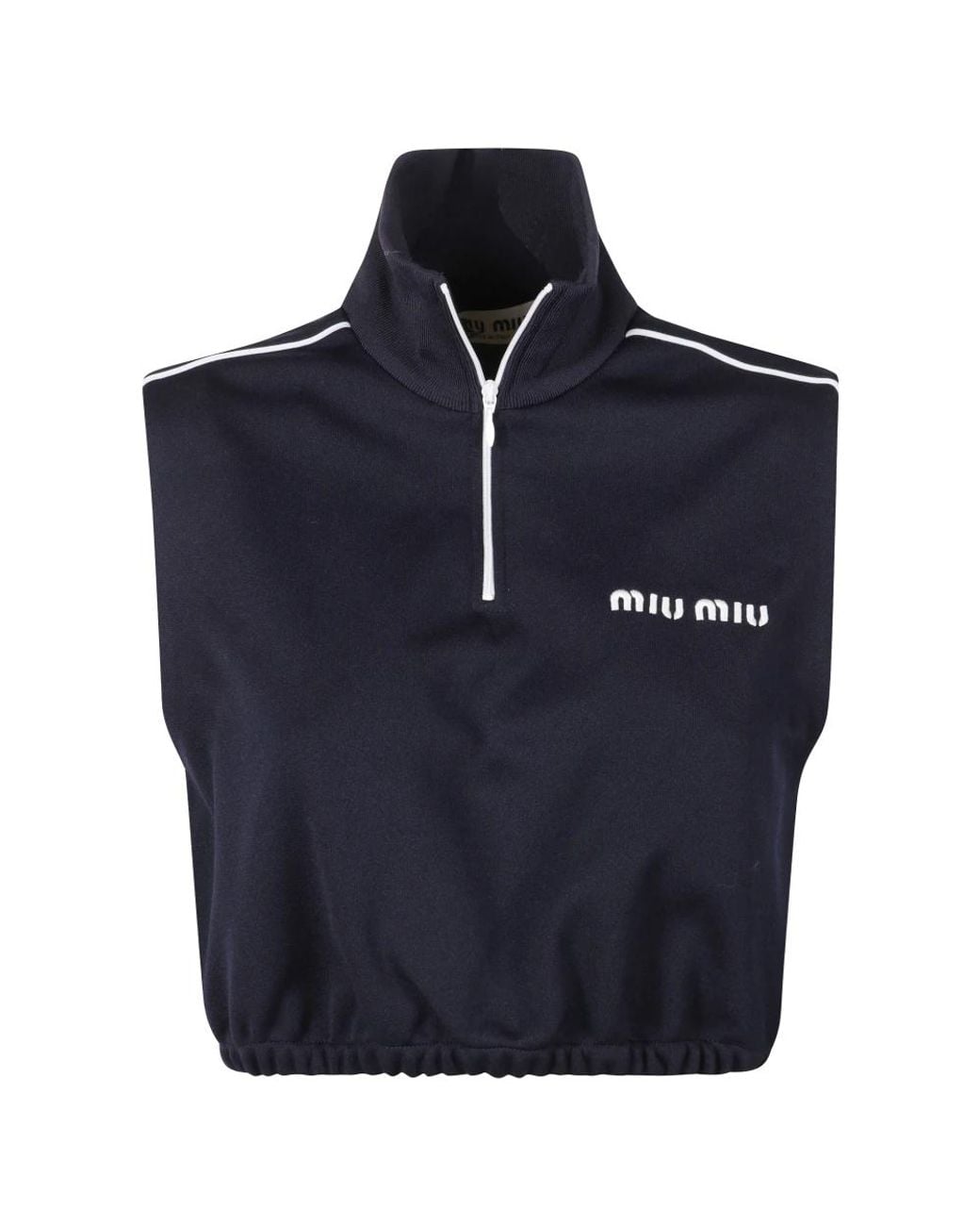 Miu Miu Blue Sleeveless Tops