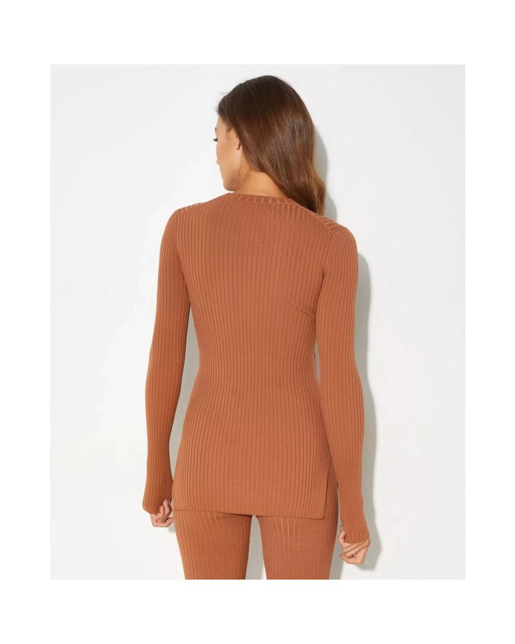 Nanushka Brown Round-Neck Knitwear