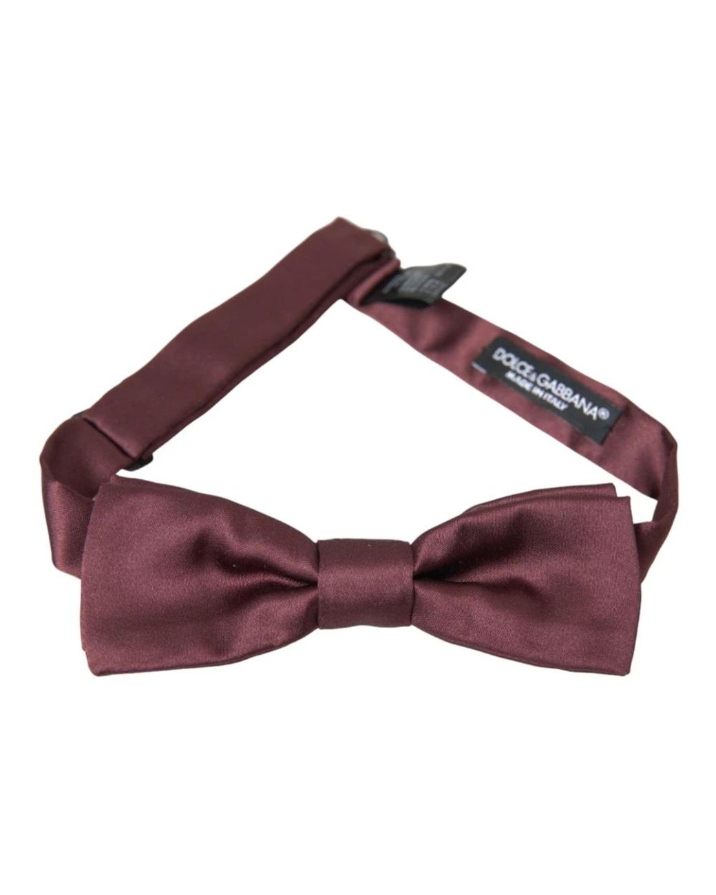 Dolce & Gabbana Red Silk Adjustable Bow Tie for men