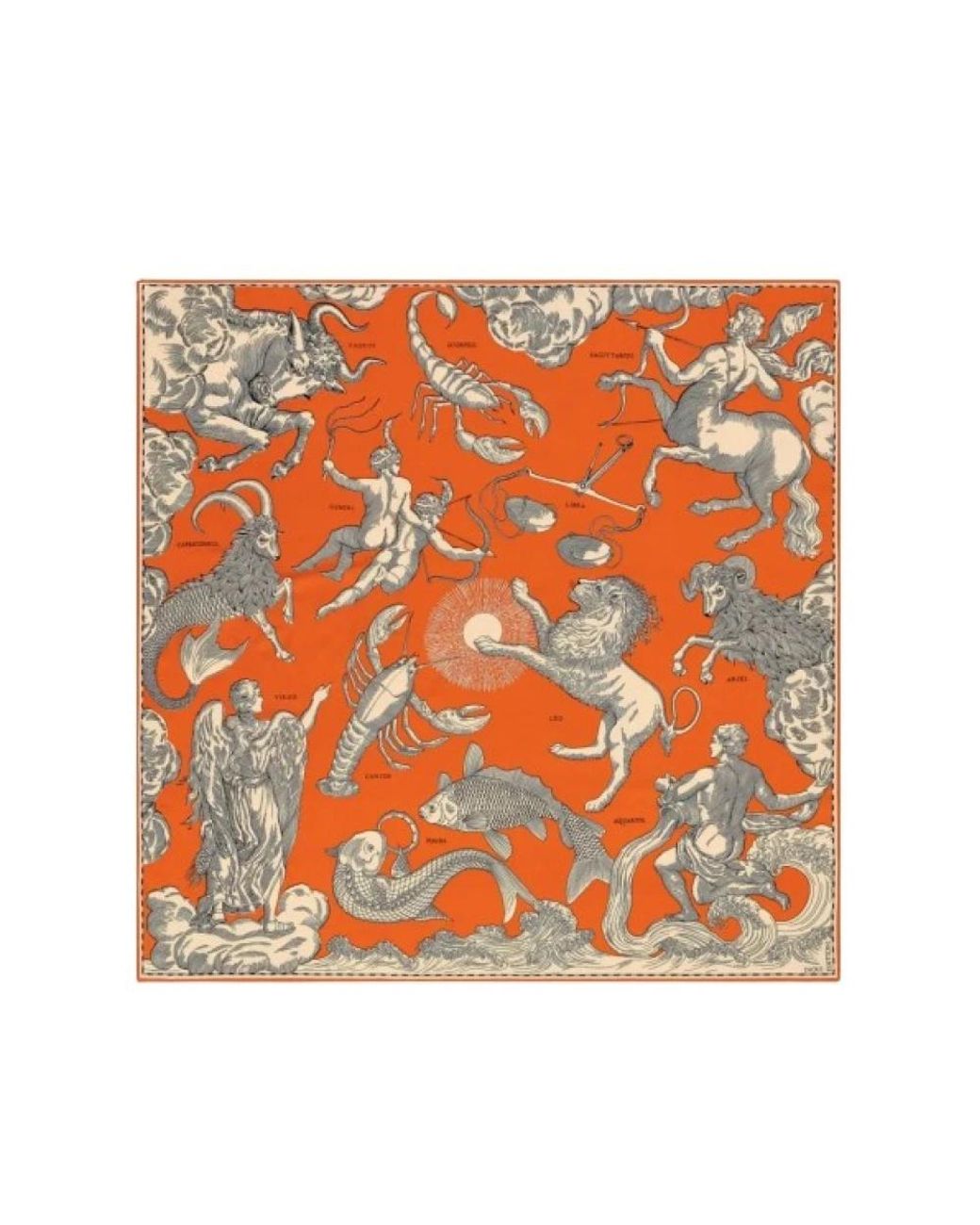 Inoui Edition Orange Silk Scarves