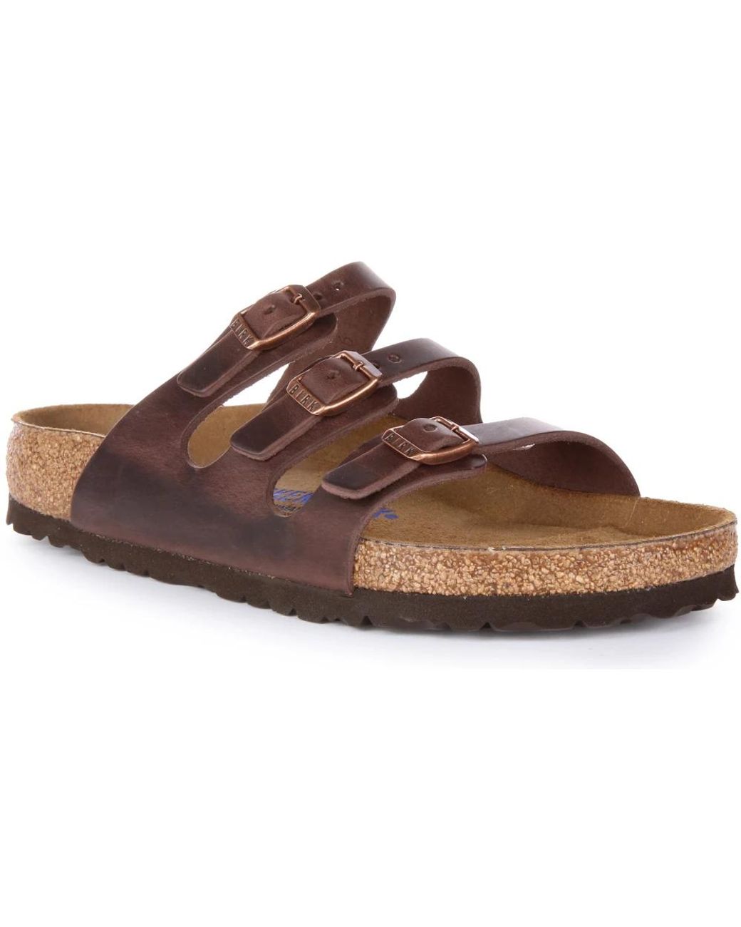 Birkenstock Brown Sliders for men