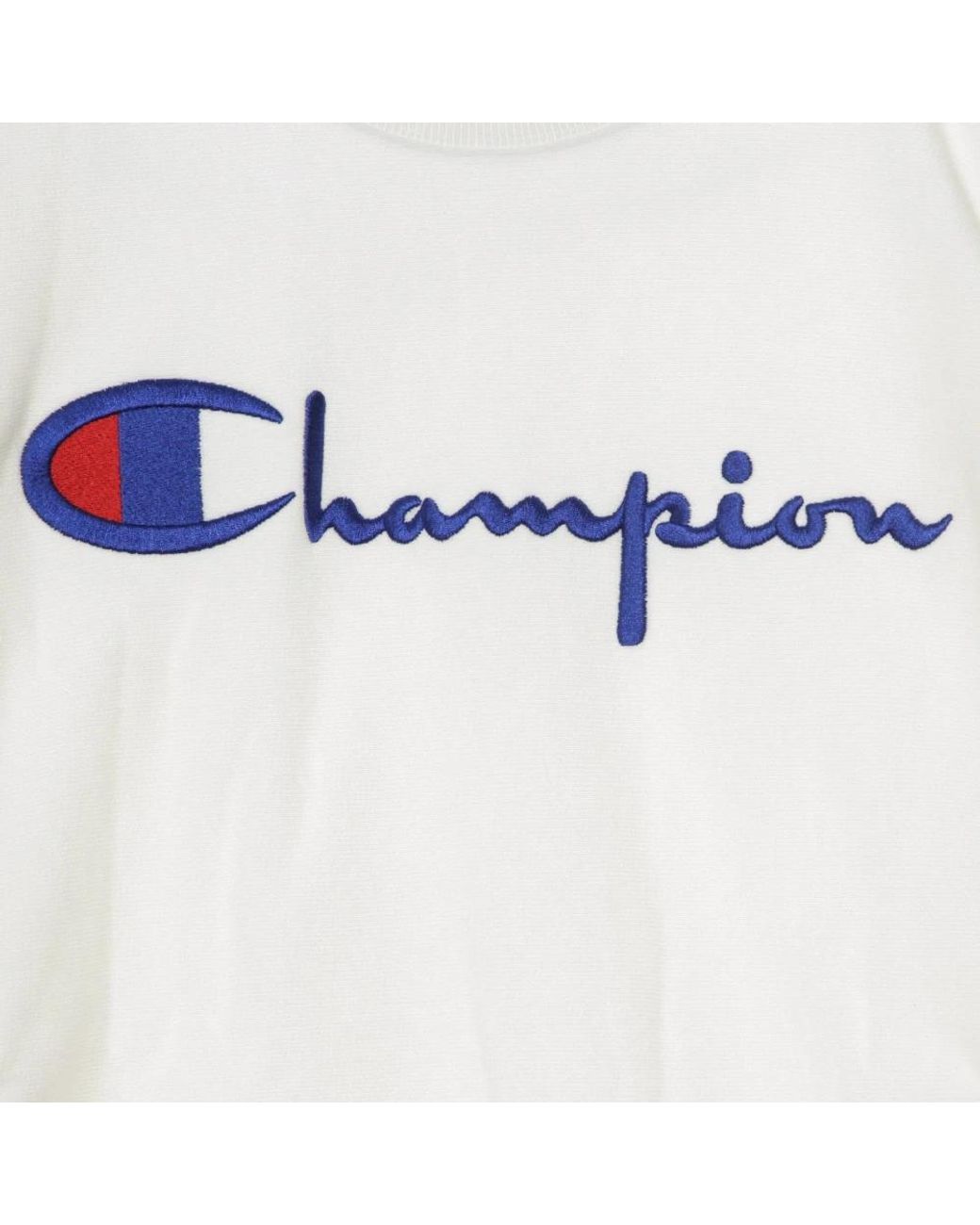 Champion White Lightweight Crewneck Sweatshirt Crewneck Sweatshirt for men