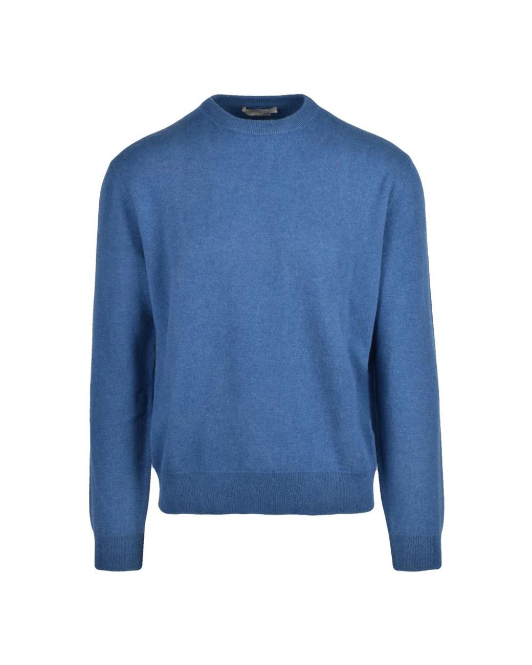 Daniele Fiesoli Blue Round-Neck Knitwear for men