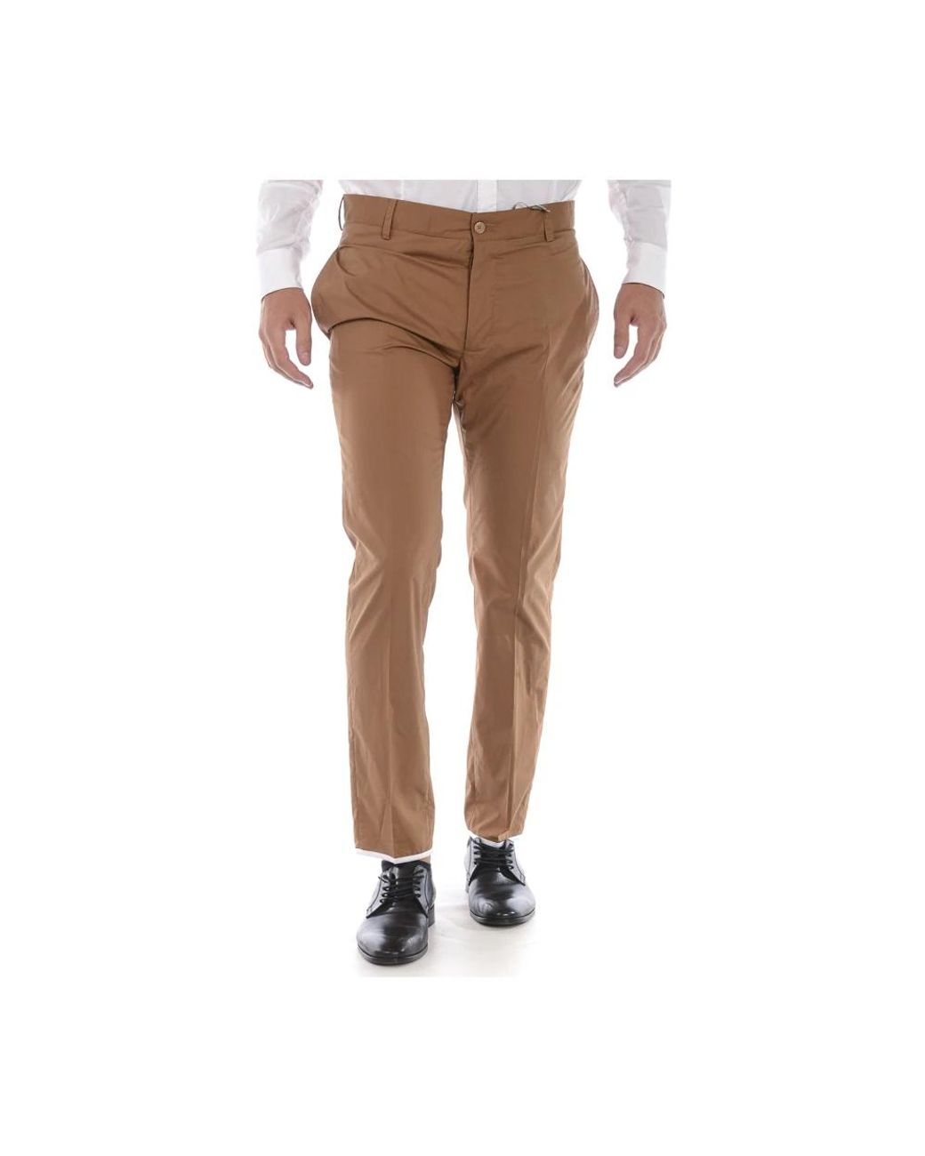 Daniele Alessandrini Brown Chinos for men