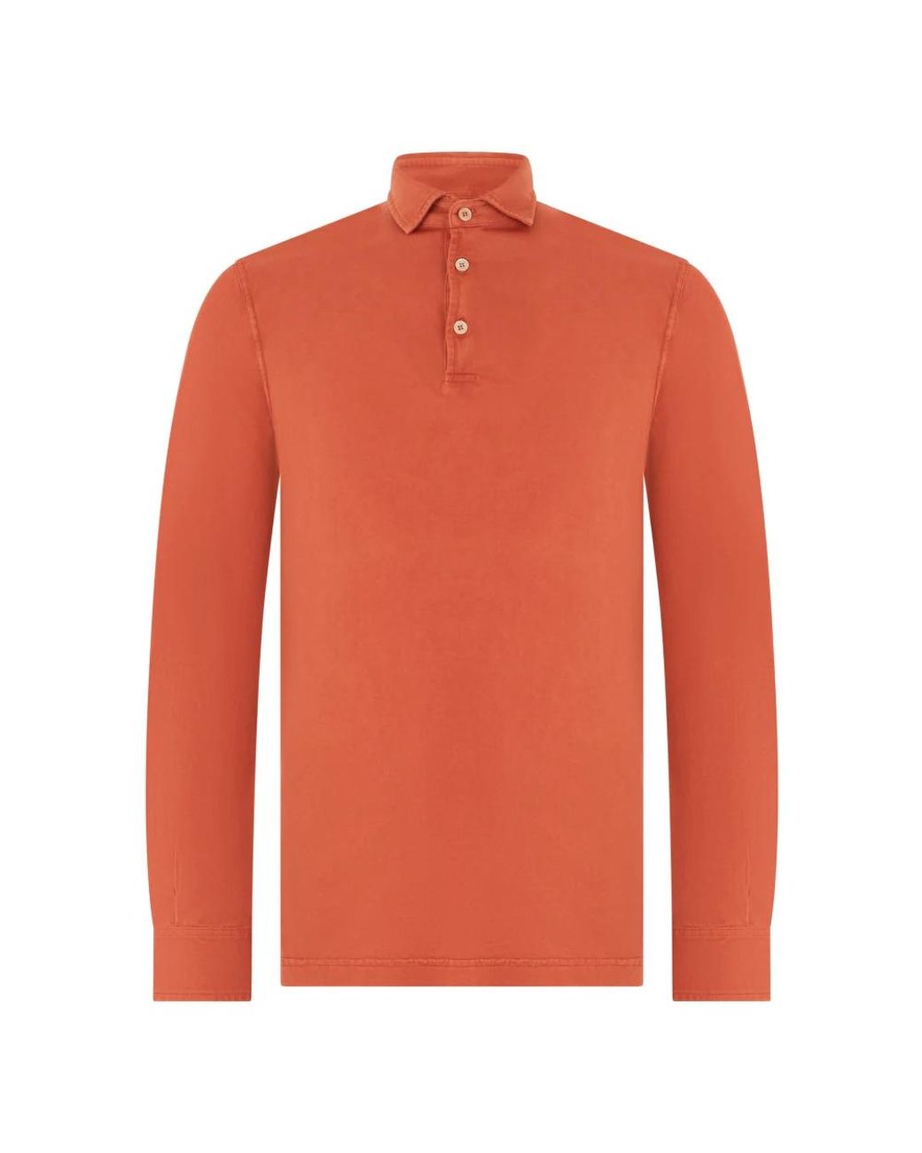 Fedeli Orange Polo Shirts for men