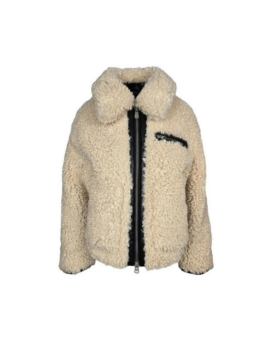 Save The Duck Natural Faux Fur & Shearling Jackets