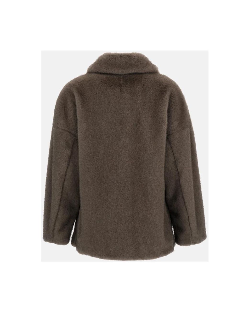 Herno Brown Faux Fur & Shearling Jackets
