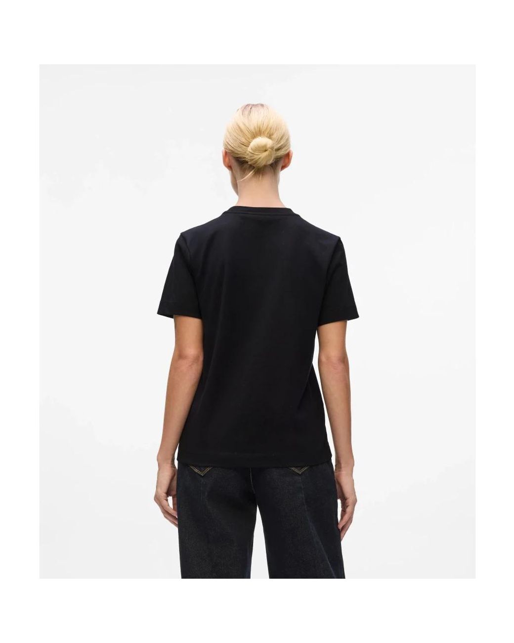 Karl Lagerfeld Black Sequin Logo T-Shirt