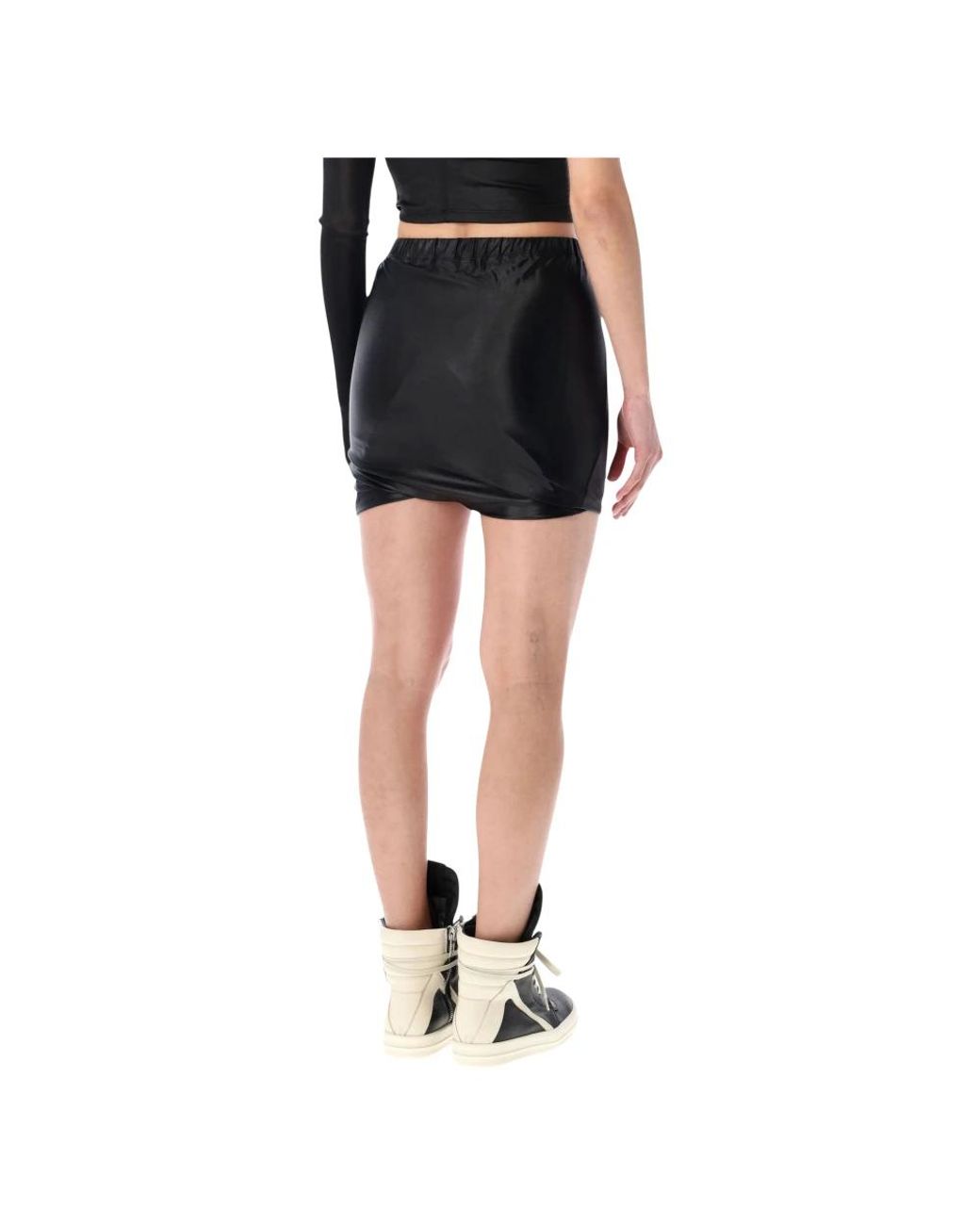 Rick Owens Black Short Skirts
