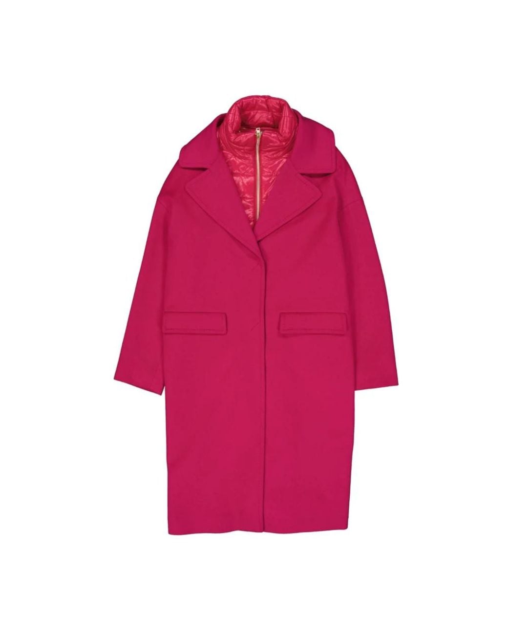 Single-Breasted Coats Herno en coloris Pink