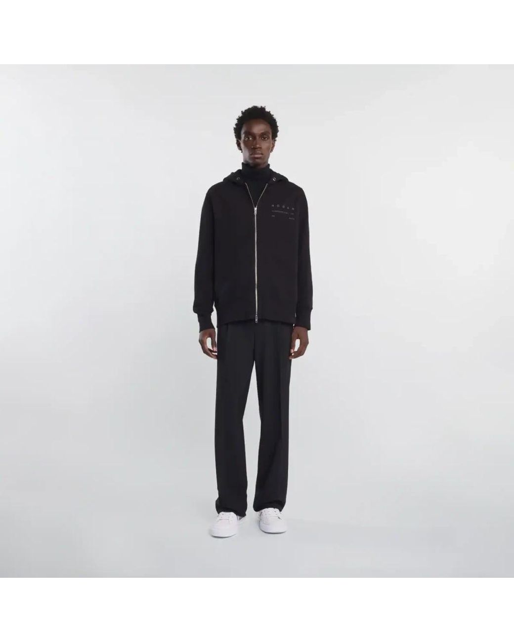Hogan Black Zip-Throughs for men
