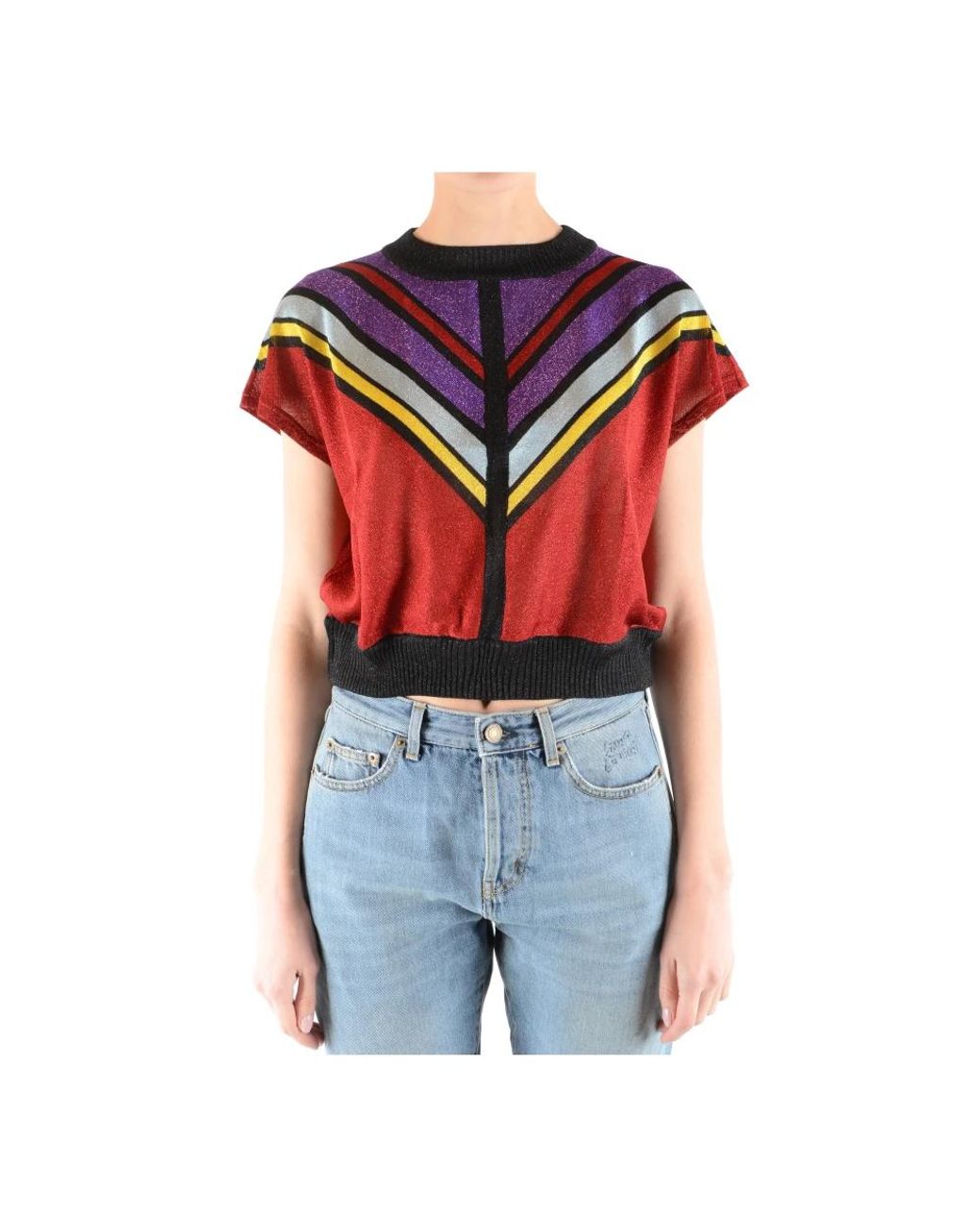 Philosophy Di Lorenzo Serafini Red Round-Neck Knitwear