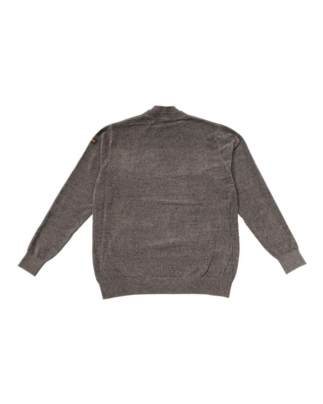 Suns Gray Round-Neck Knitwear for men
