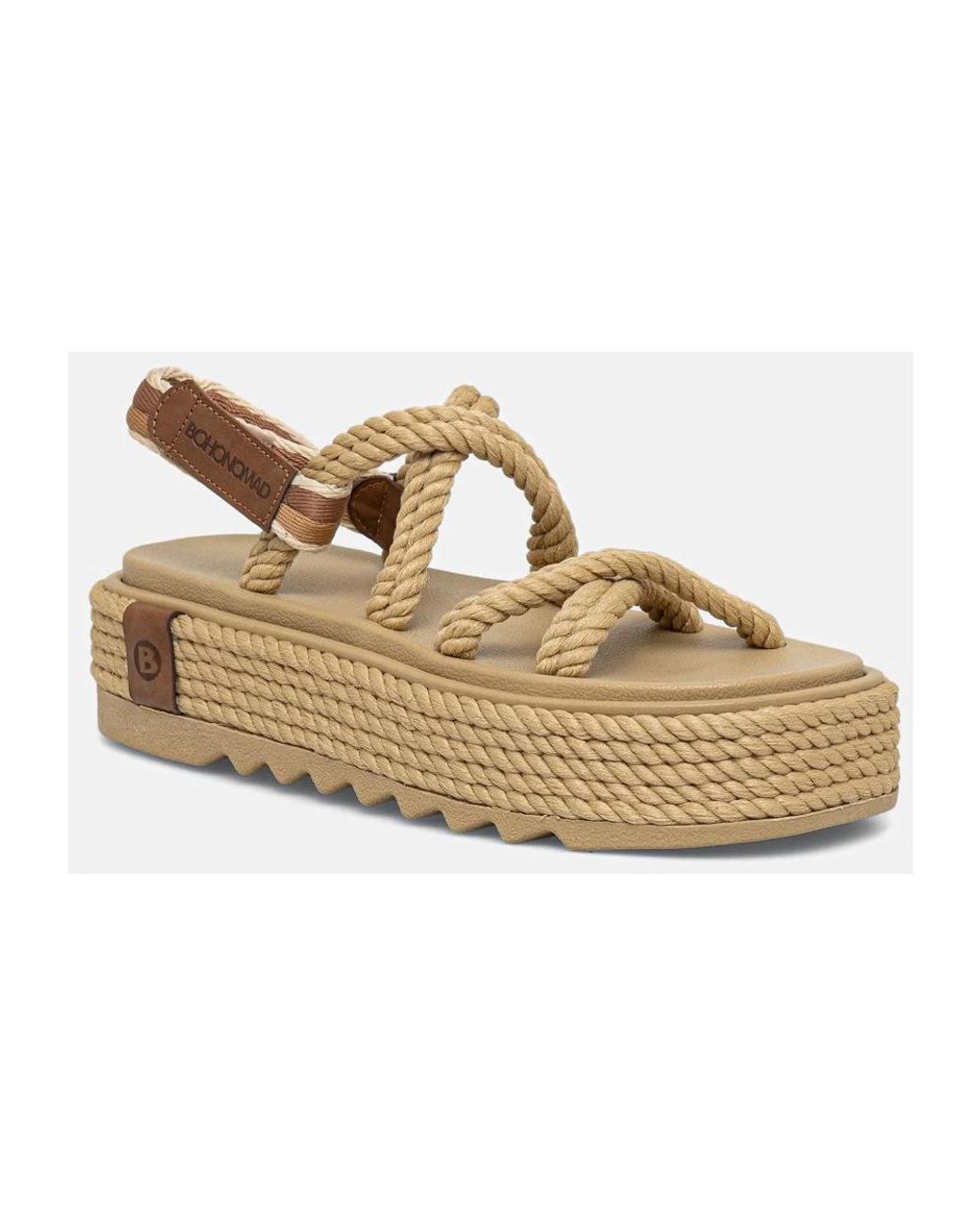 Flat Sandals Bohonomad en coloris Metallic