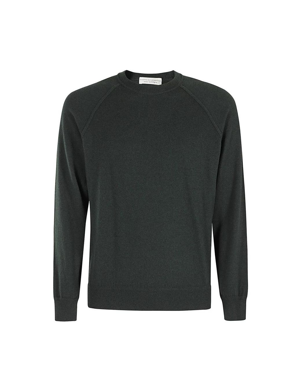 FILIPPO DE LAURENTIIS Green Round-Neck Knitwear for men