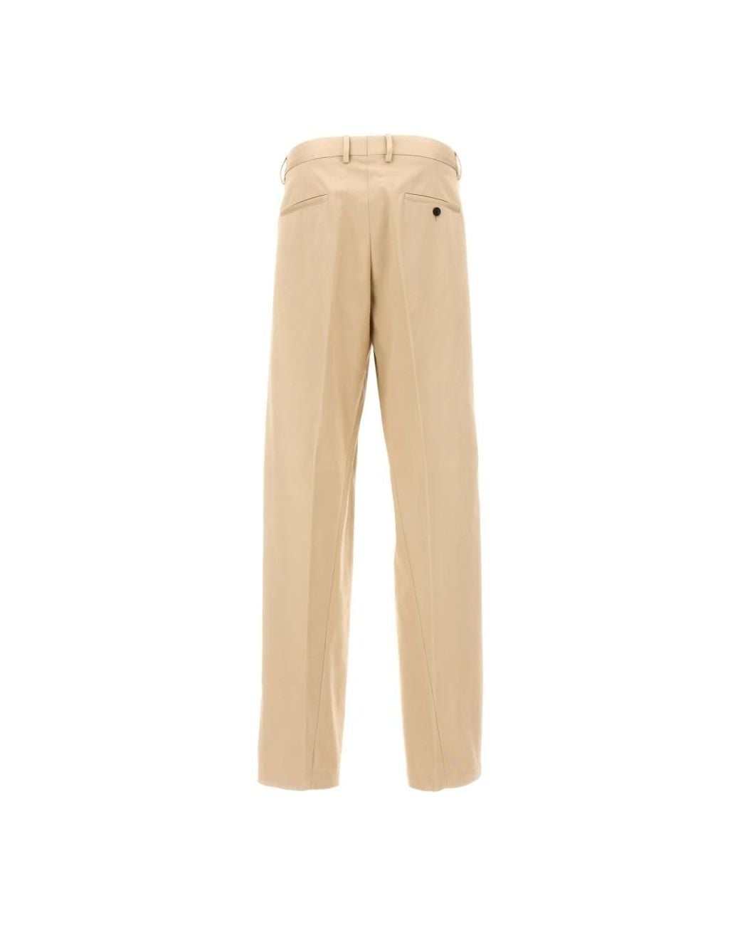 Lanvin Natural Straight Trousers for men