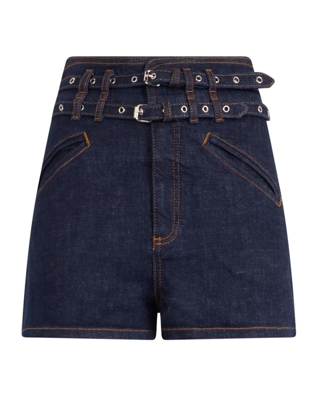 Philosophy Di Lorenzo Serafini Blue Denim Shorts